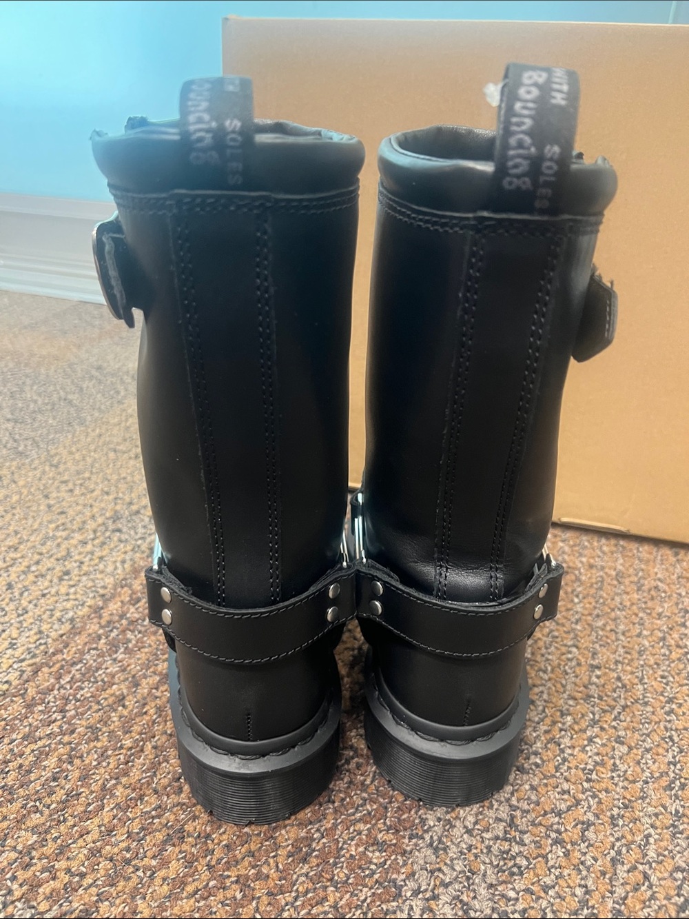 Dr Martens Anistone Hi Leather Biker Boots New in Box EU 36 Women 5 - Picture 8 of 8